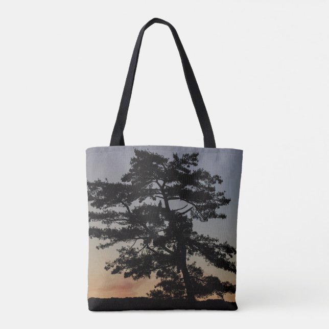 Eagle Sunset Tree Tote Bag (Back)