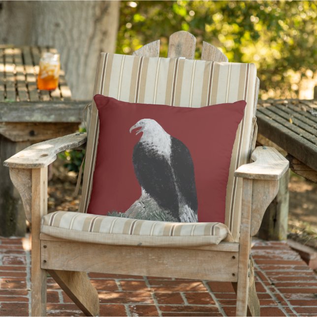 Eagle Throw Pillow (Chair)