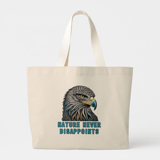 Eagle Tote Bag Nature Never Disappoints (Back)
