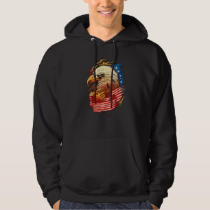 Eagle Usa 4th Of July Patriotic American Graphic Hoodie