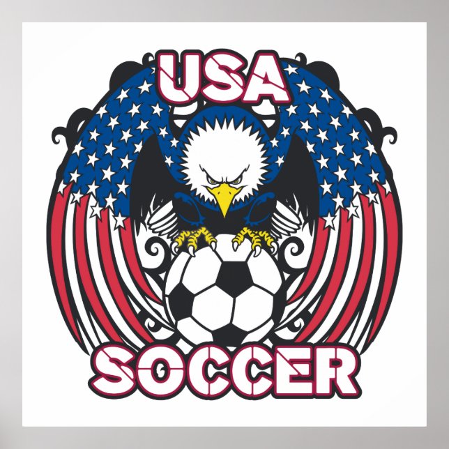 Eagle USA Soccer Poster (Front)