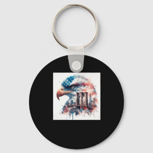 Eagle Usa Sticker Key Ring