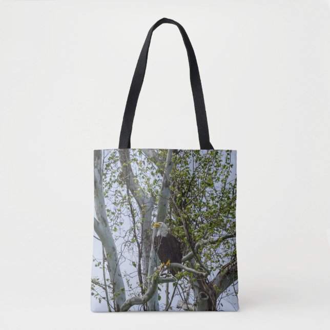 Eagle Watch Out Tote Bag (Front)