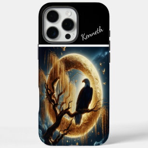 Eagle Watches Moonlit Sea iPhone 16 Pro Max Case