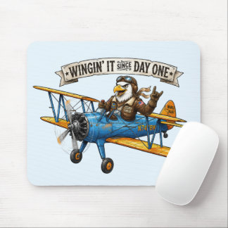 Eagle Winging It Mouse Pad