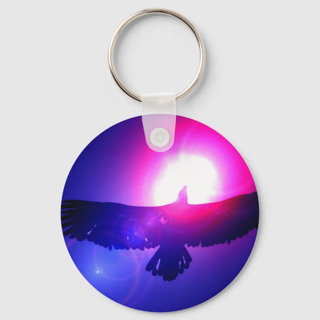 Eagle Wings - Eagle in Flight Key Ring (Front)