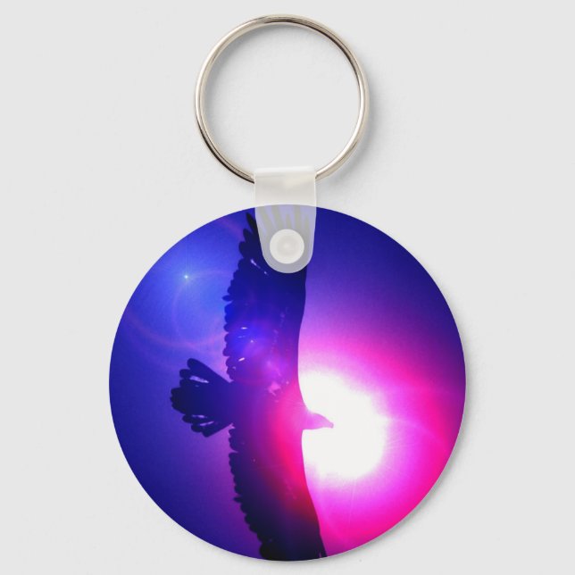Eagle Wings - Eagle in Flight Key Ring (Front)