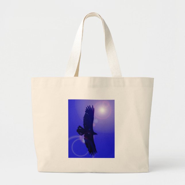 Eagle Wings Large Tote Bag (Front)