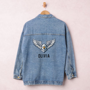 Eagle Wings Personalised Denim Jacket