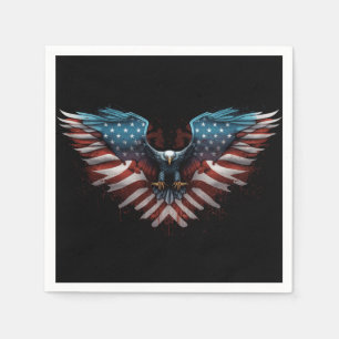 eagle-with-american-flag-it napkin