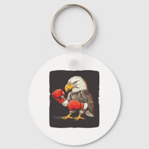 Eagle With Boxing Gloves For A Strong And Bold Sta Key Ring