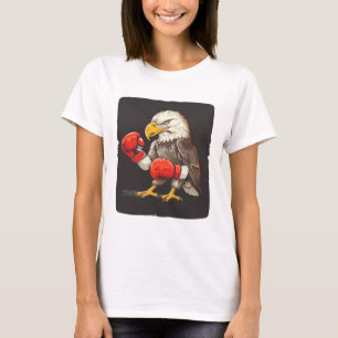 Eagle With Boxing Gloves For A Strong And Bold Sta T-Shirt