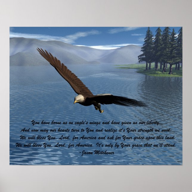 Eagle with Poem Poster (Front)