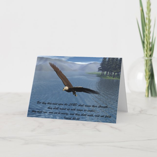 Eagle with Scripture Card (Front)