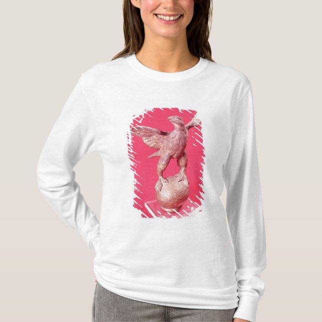 Eagle with spread wings on a ball T-Shirt (Front)