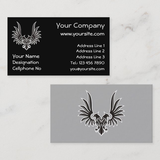Eagle with two heads business card (Front/Back)