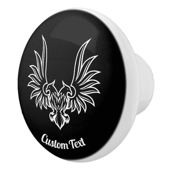 Eagle with two Heads Ceramic Knob (Right)