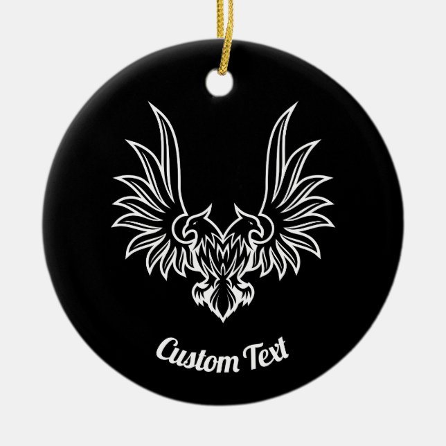 Eagle with two Heads Ceramic Ornament (Front)