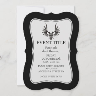 Eagle with two heads invitation