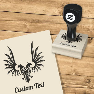 Eagle with two Heads Rubber Stamp