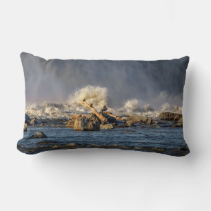 Eagles And Rough Water Lumbar Cushion