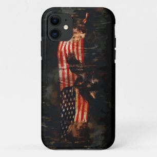Eagles, Bear, Wolf, American Flag US Patriotic iPhone 11 Case