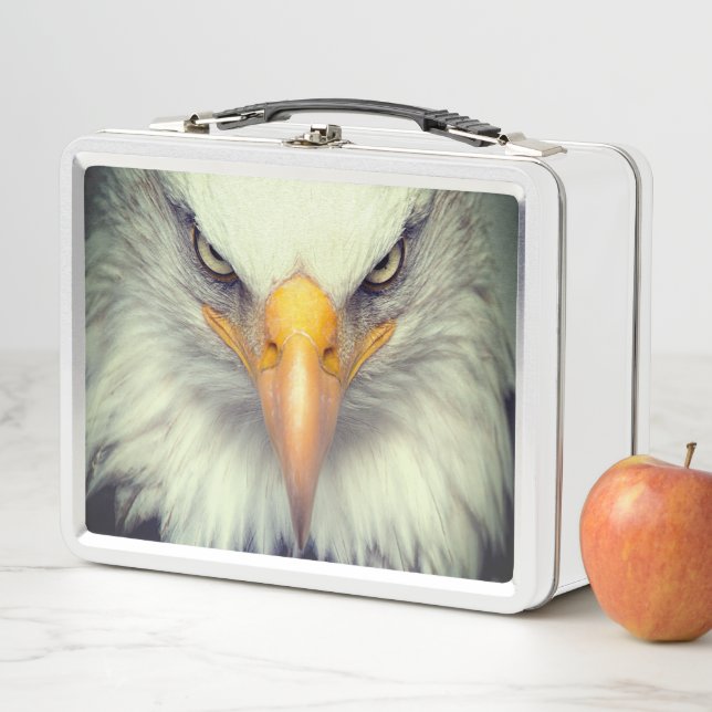 Eagle's Face Metal Lunch Box (In Situ)