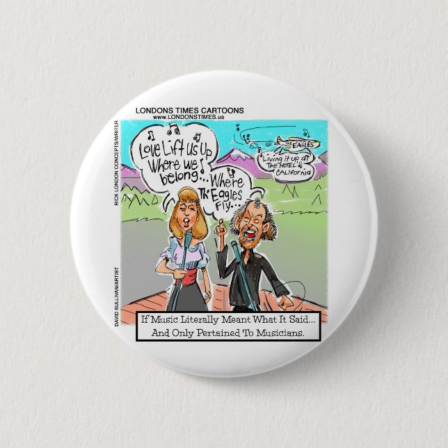 Eagles Fly? Funny Mugs Tees Cards Gifts & More 6 Cm Round Badge (Front)