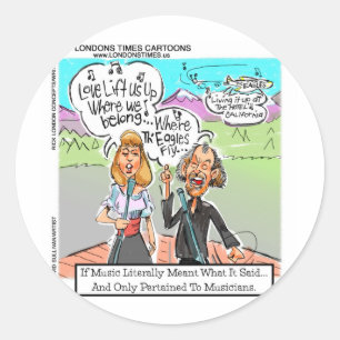 Eagles Fly? Funny Mugs Tees Cards Gifts & More Classic Round Sticker