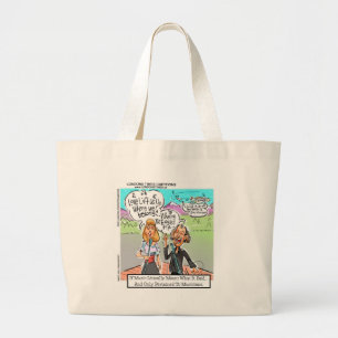 Eagles Fly? Funny Mugs Tees Cards Gifts & More Large Tote Bag