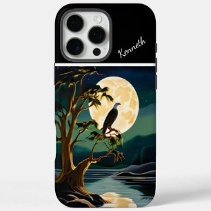 Eagle's Golden Moon Reflection iPhone 16 Pro Max Case