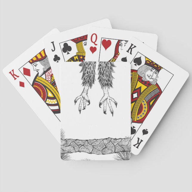 EAGLES HARRIET + M - E17 +E18 FLYNG WOOHOO PLAYING CARDS (Back)