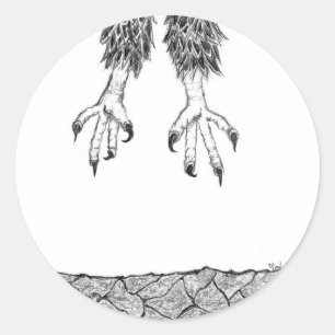 EAGLES HARRIET + M WOOHOO! FLYING! CLASSIC ROUND STICKER