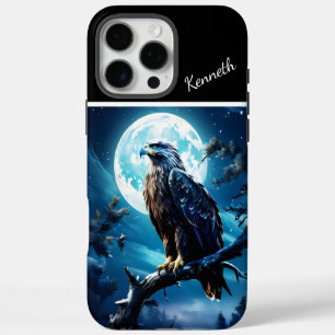 Eagle's Illuminating Moonlit Watch iPhone 16 Pro Max Case