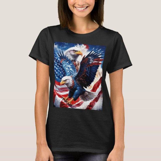 Eagles in Flight T-Shirt (Front)