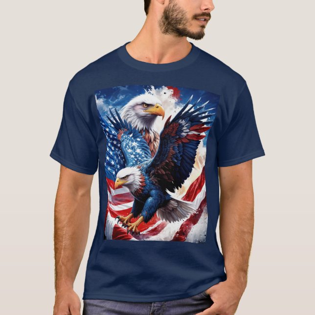 Eagles in Flight T-Shirt (Front)