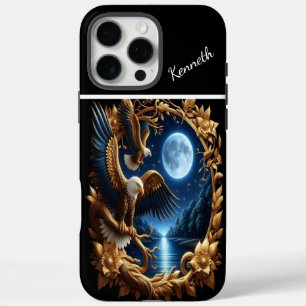 Eagle's moonlit ocean iPhone 16 pro max case