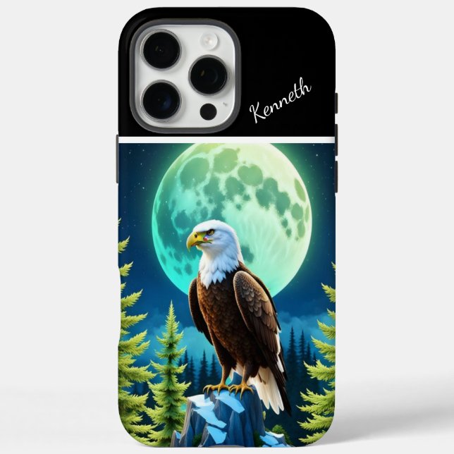 Eagle's Moonlit Vigil Case-Mate iPhone Case (Back)