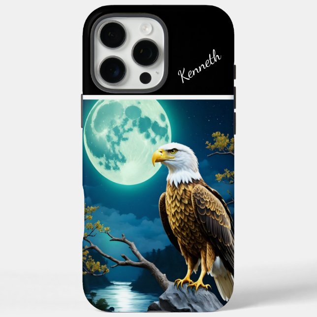 Eagle's Moonlit Vigil Case-Mate iPhone Case (Back)
