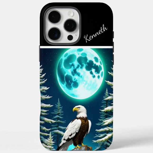 Eagle's Moonlit Watch Case-Mate iPhone Case (Back)