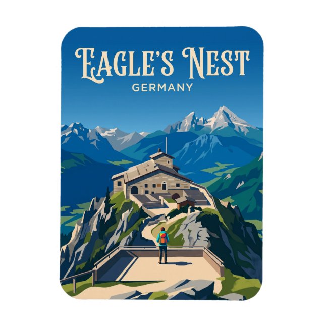 Eagle's Nest Germany Magnet (Vertical)