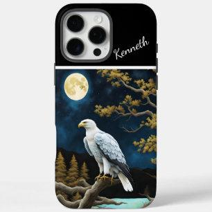 Eagle's Nighttime Willow Perch iPhone 16 Pro Max Case