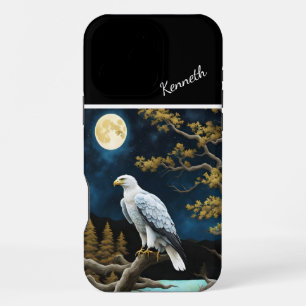 Eagle's Nighttime Willow Perch iPhone 16 Pro Max Case