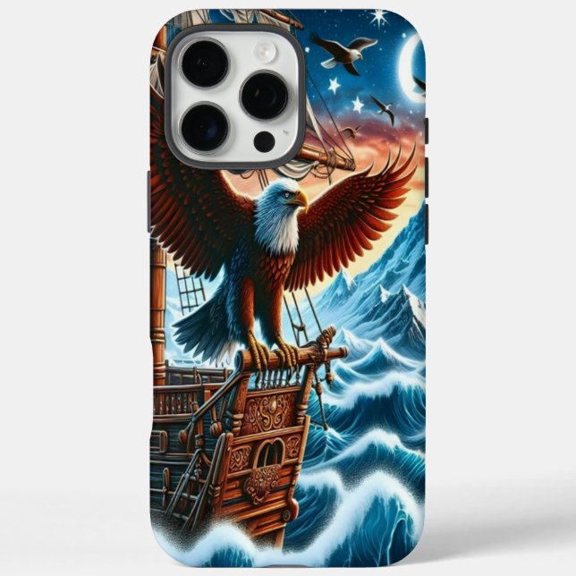 Eagle's Perch on a Starry Sea Case-Mate iPhone Case (Back)