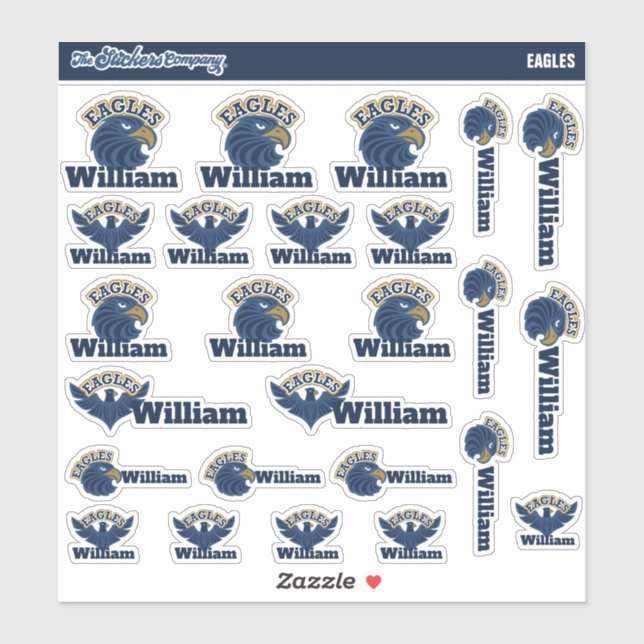 Eagles Personalised Name Labels | School Stickers (Sheet)