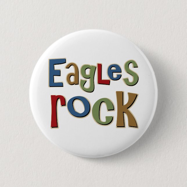 Eagles Rock 6 Cm Round Badge (Front)