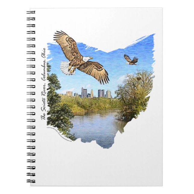 Eagles Scioto River Columbus Ohio Notebook (Front)