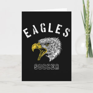 Eagles Soccer School Spirit Team Mascot Game Night Card