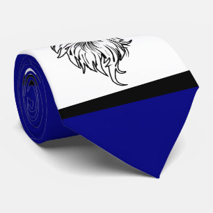 Eagles Sports Blue White Necktie