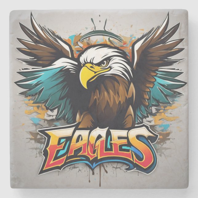 Eagles Stone Coaster (Front)